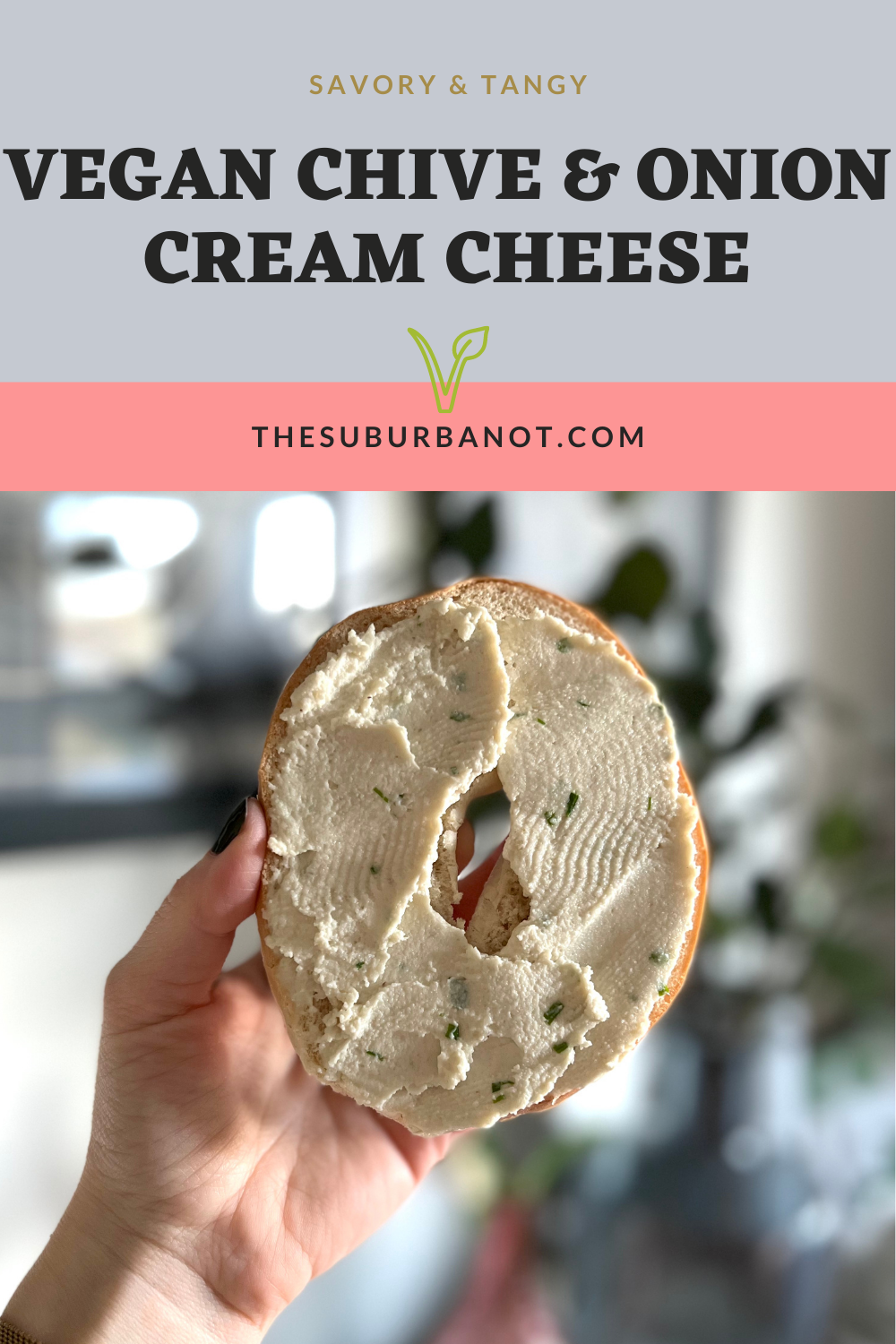 Vegan Chive & Onion Cream Cheese The Suburbanot